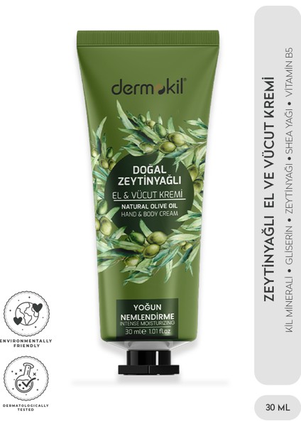 Zeytinyağı El ve Vücut Kremi 30 ml