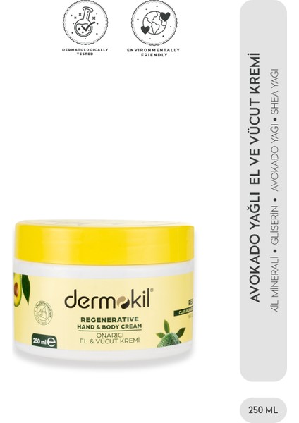 Avokado Özlü El ve Vücut Kremi 250 ml