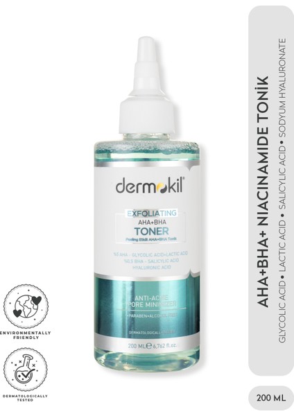 Exfoliating Aha+Bha Niacinamide Tonik 200 ml