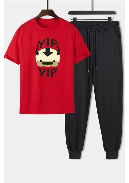 Unisex Avatar Appa Baskılı 2'li Eşofman Takımı