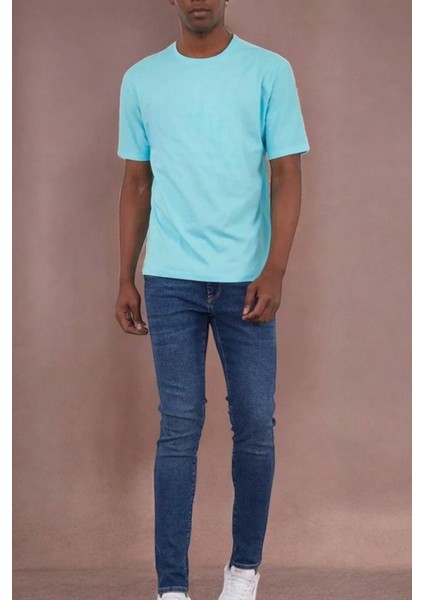 Unisex Turkuaz Basic T-Sihrt modelleri