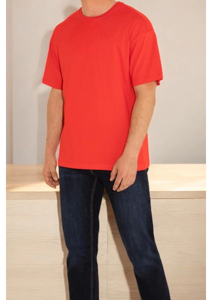 Unisex Kırmızı Basic T-Sihrt fiyatları