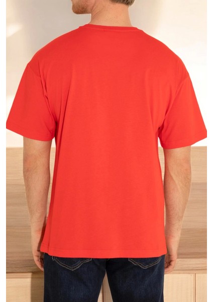 Unisex Kırmızı Basic T-Sihrt modelleri