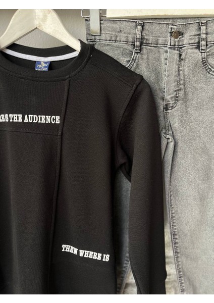 Êrkek Çocuk Sweat Pantolon Ikili Takım Özel Gün Takım Şık Tasarım modelleri