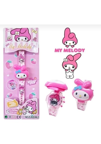 My Melodi Melody Sakura Sanrio Kawai Işıklı Müzikli Kol Saati Kız Kadın Doğum Günü Hediye