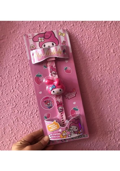 My Melodi Melody Sakura Sanrio Kawai Işıklı Müzikli Kol Saati Kız Kadın Doğum Günü Hediye
