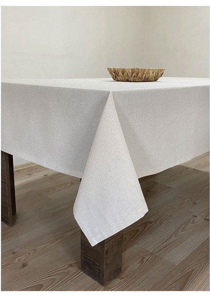 Buldan Işi Düz Sade Keten Masa Örtüsü Kare / Dikdörtgen (Ham Bez Değil, Buldan Ketenidir)