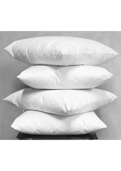 4 Adet Kaz Tüyü Kırlent Dekoratif Iç Dolgu Yastık 80 x 80 %30 Gıdık %70 Sırt (2200 Gr.)