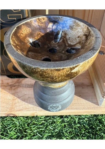 5 Delikli Sırlı Nargile Lülesi / Alacalı Kahve fiyatları