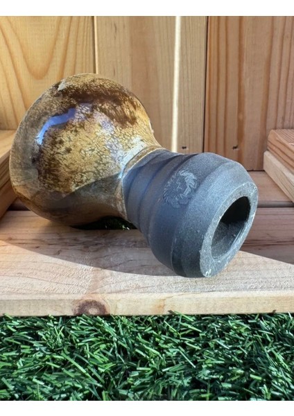 5 Delikli Sırlı Nargile Lülesi / Alacalı Kahve modelleri