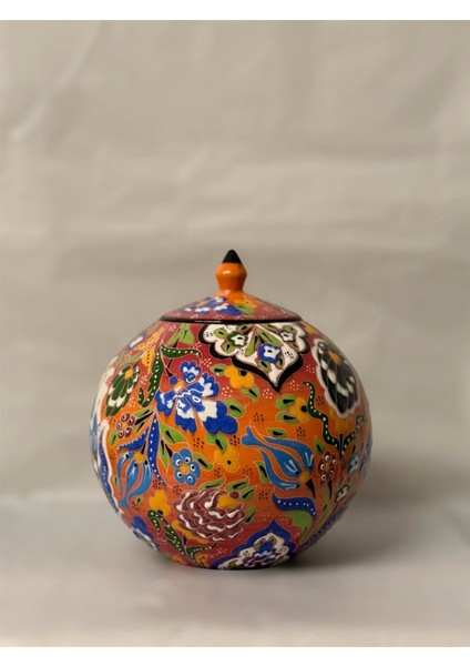 25 cm Yuvarlak Turuncu Küp