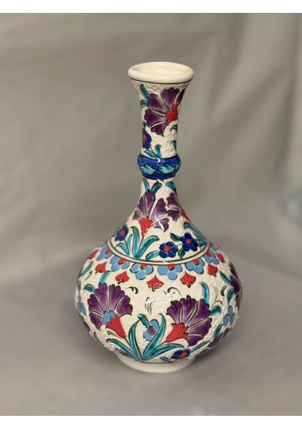 23 cm Renkli Çini Vazo