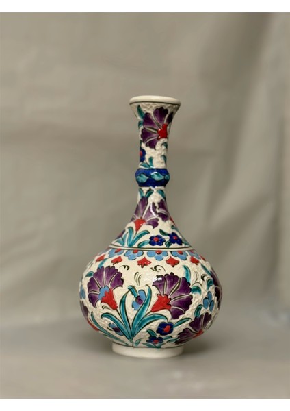 23 cm Renkli Çini Vazo fiyatları
