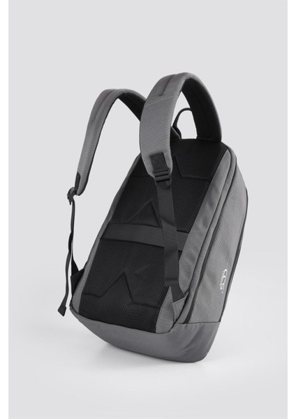 51442 Unisex Laptop Bölmeli Çok Gözlü Seyahat Business Sırt Çantası Gri