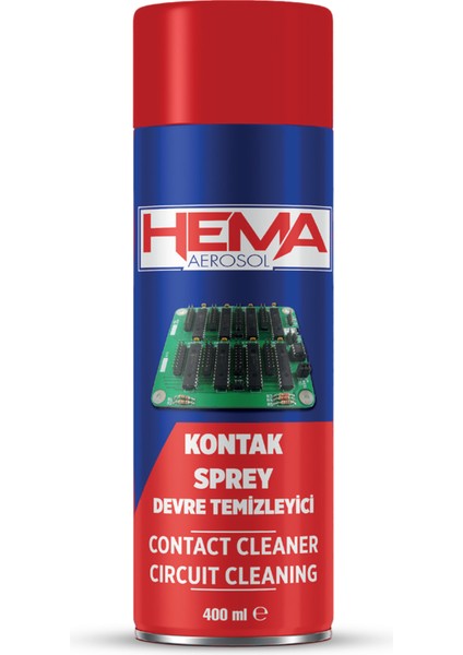Kontak Sprey 400ML - Elektrik Devre Temizleyici, Bağlantı Temizleyici ve Bakım Spreyi