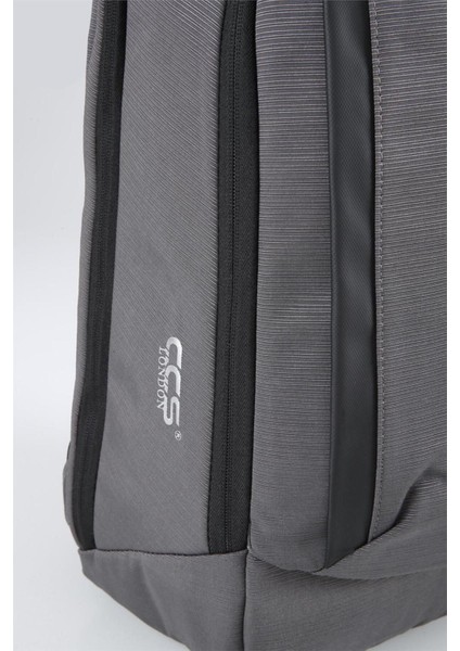 51442 Unisex Laptop Bölmeli Çok Gözlü Seyahat Business Sırt Çantası Gri