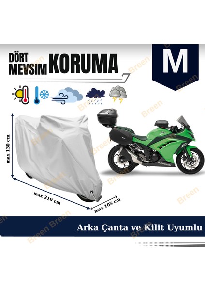 Tüm Modellere Uyumlu Gri (M) Beden Motosiklet Brandası, Arka Çanta ve Kilit Uyumlu, Güvenli, Su Geçirmez Dayanıklı Kumaş fiyatları