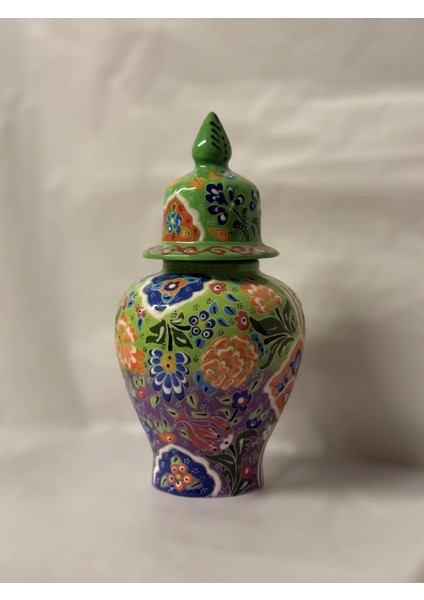 25 cm Yeşil Çini Küp