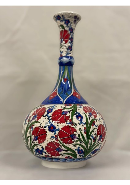 30 cm Kırmızı Çini Vazo