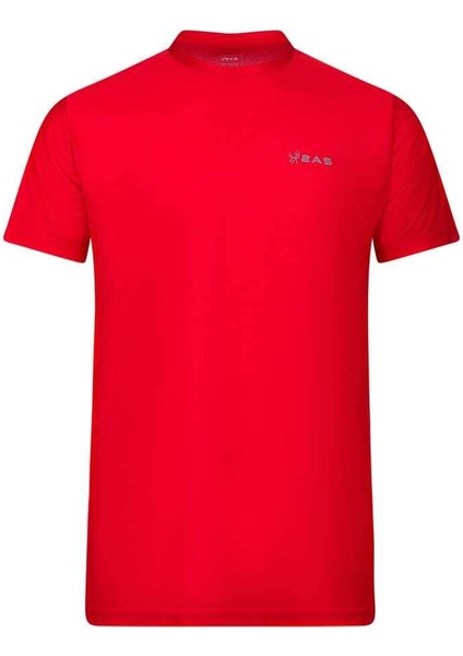 Capri Sıfır Yaka Kırmızı T-Shirt