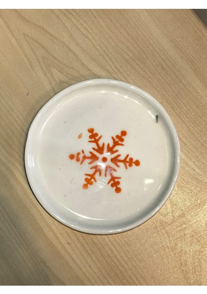 Sevgililer Gününe Özel Üretilmiş Kalp Desenli Seramik Türk Kahve Fincan- Ekspresso Fincanı