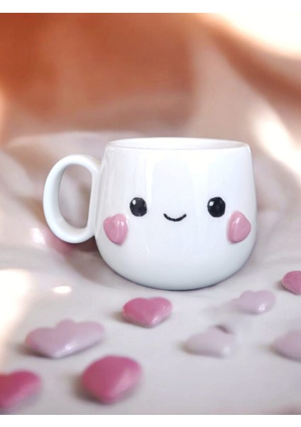 Boonlüle Kore Baby Sevimli Gülen Surat El Yapımı Seramik Mug 200 ml Fincan fiyatları