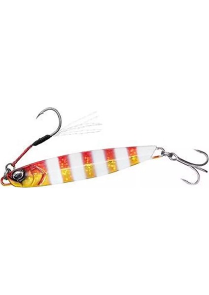 Samurai Jig R 40GR Jig Red Gold Zebra