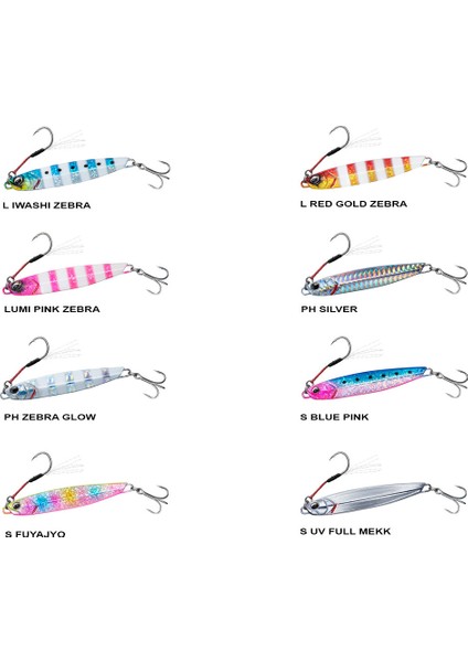 Samurai Jig R 40GR Jig Red Gold Zebra