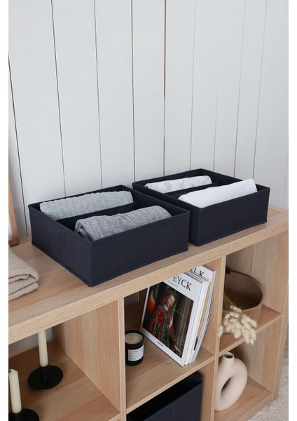 2'li 3 Bölmeli Çocuk Odası Dolap Çekmece Içi Çamaşır Çorap Düzenleyici Petek Akordiyon Organizer