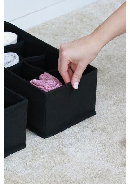 2'li 8 Bölmeli Çocuk Odası Dolap Çekmece Içi Çamaşır Çorap Düzenleyici Petek Akordiyon Organizer modelleri