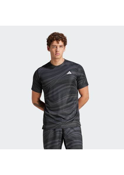 Performance JF8422 Club Tennis Climacool Graphic Tişört