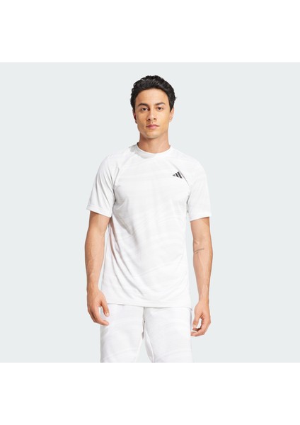 Performance JN7027 Club Tennis Climacool Graphic Tişört