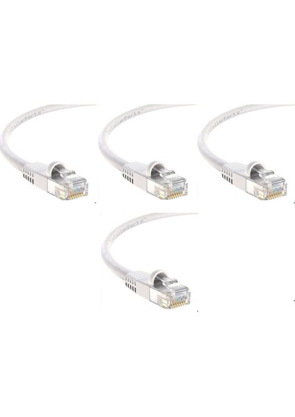 Cat6 Gri 0,50 Cm RJ45 Lan Kablosu Uçları Hazır Takılı Bilgisayar Modem Internet Ethernet Kablosu