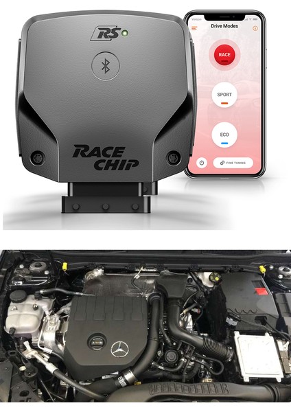 RS Connect VW Golf 7 VII 1.4 TSI 125 HP için Bluetooth Kontrol'lü ChipTuning Seti, +20 HP +50 NM Tork indirimleri