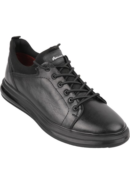 18366-1 Sıyah-Sıyah Sneaker Derı Ayakkabı fiyatları