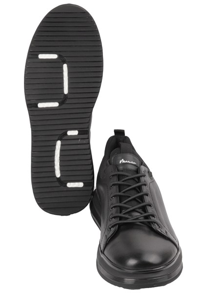 18366-1 Sıyah-Sıyah Sneaker Derı Ayakkabı fırsatları