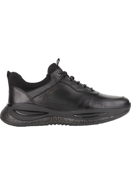 19314 Sıyah Sneaker Derı Ayakkabı