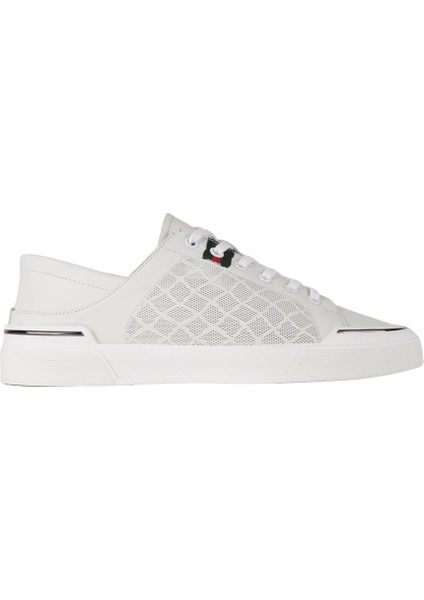 21296 K.beyaz Sneaker Derı Ayakkabı