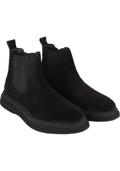 20304 Sıyah Suet Derı Bot modelleri