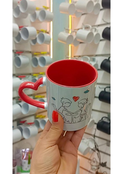 Sevgililer Günü Tasarım Kupa Bardak