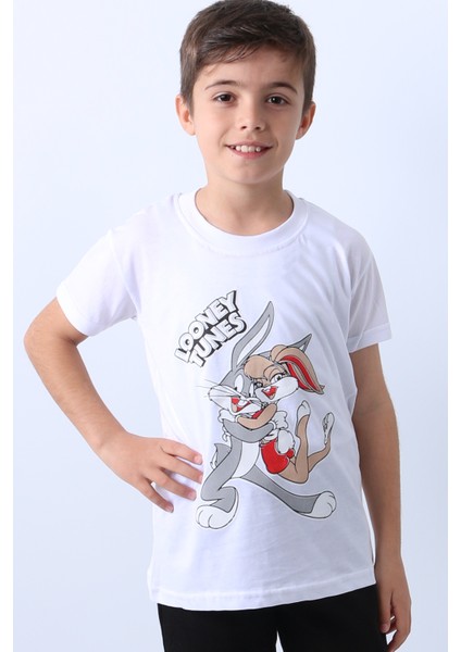 Erkek Çocuk Tshirt Karakter Baskılı Bisiklet Yaka F16 fiyatları
