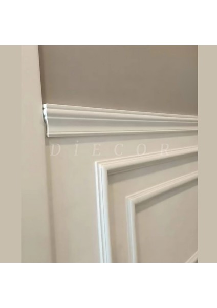 Dekoratif Boyanabilir 25 Adet 7 cm Polistren Süpürgelik