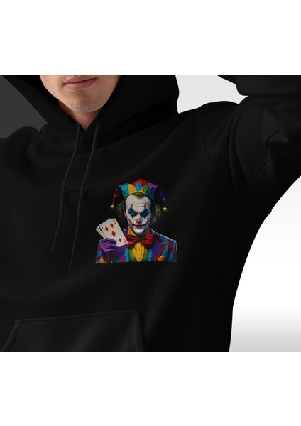 Kapüşonlu Uzun Kollu Unisex Swaetshirt Erkek Kadın Baskılı Joker Aslan Ayı Kaplan Sweatshirt