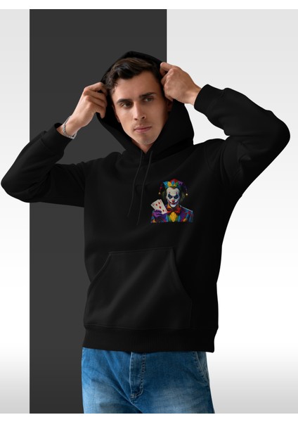 Kapüşonlu Uzun Kollu Unisex Swaetshirt Erkek Kadın Baskılı Joker Aslan Ayı Kaplan Sweatshirt