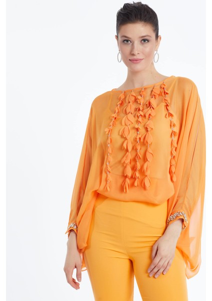 Işlemeli Kadın Bluz - Modern ve Şık Tasarım - Özel Gün ve Davet Için Bluz