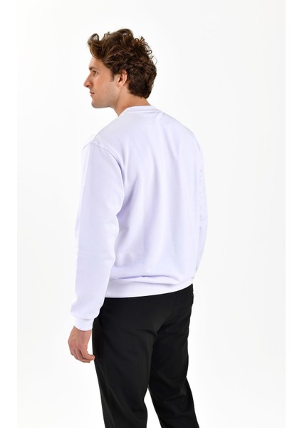 Erkek Beyaz Sweatshirt (BCS2450-01)