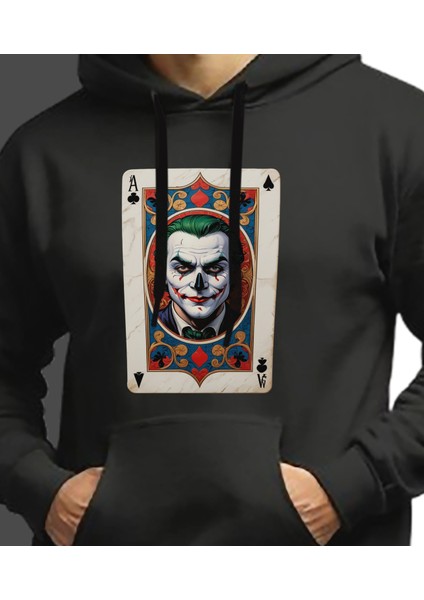 Kapüşonlu Uzun Kollu Unisex Swaetshirt Erkek Kadın Baskılı Joker Aslan Ayı Kaplan Sweatshirt