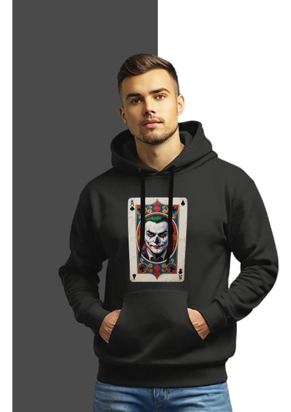 Kapüşonlu Uzun Kollu Unisex Swaetshirt Erkek Kadın Baskılı Joker Aslan Ayı Kaplan Sweatshirt