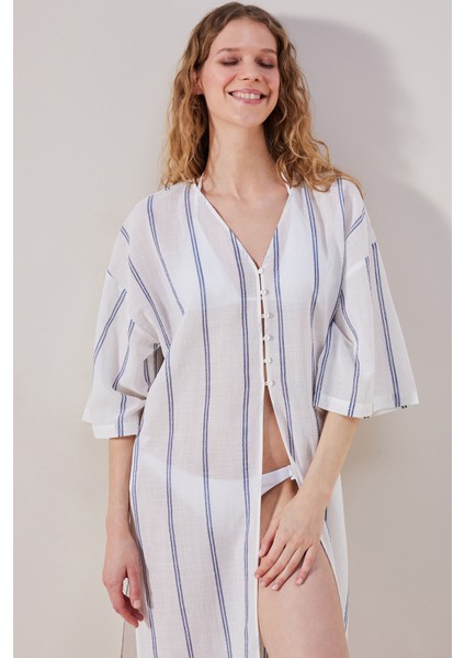 Marissa Çizgili Kaftan