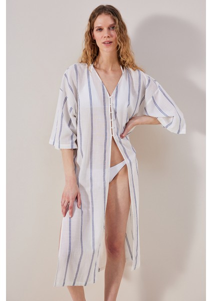 Marissa Çizgili Kaftan